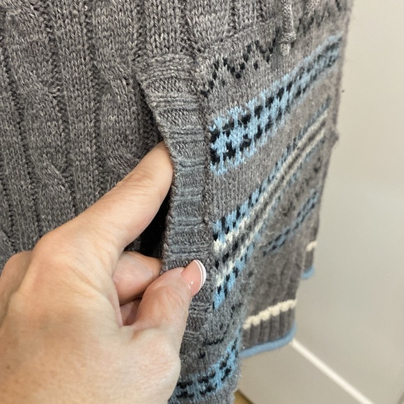 Cato Hooded Nordic Cable Knit Sweater |Size 22/24W - Picture 3 of 11